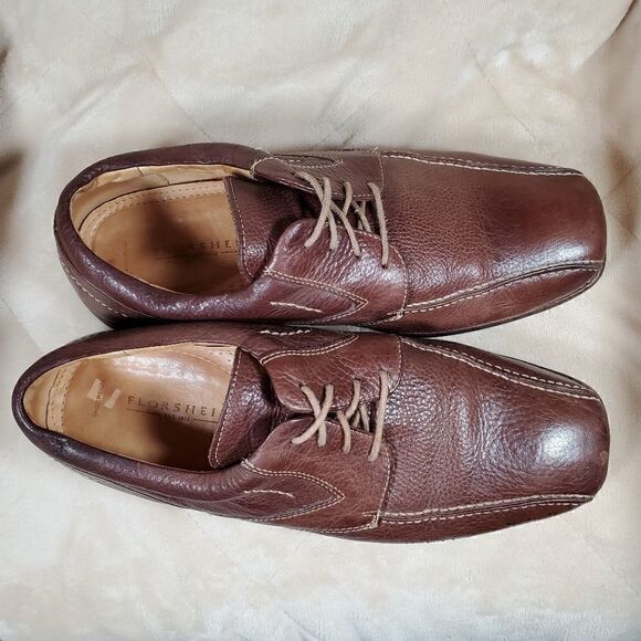 Vintage Florsheim Brown Leather Mens Oxford Shoes. Square toe. Size 13 M main image 6